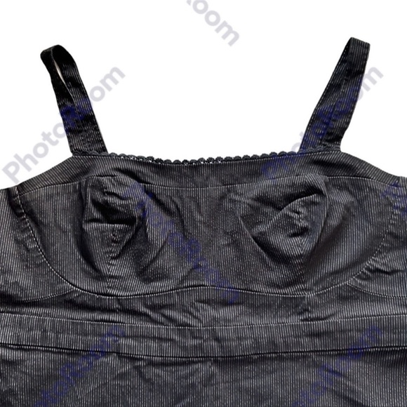 TORRID | Striped Tank Top Picot Trim Structured Black/White‎ Classic Summer 4X - Picture 2 of 6